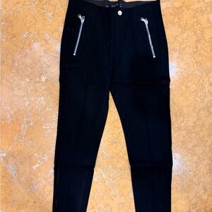 Black Zippered Pants